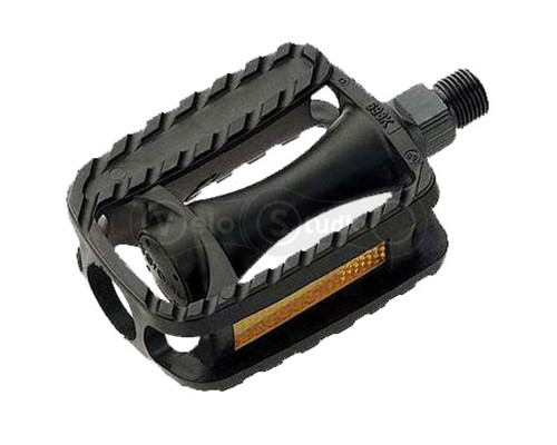 Пластикові педалі Longus MTB, дитячі, 1/2 " вісь, чорний, зі світловідбивачами