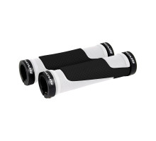 Грипсы Longus DUALOCK двухкомпонентные, замок, бело-чёрные