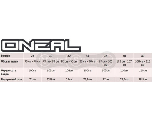 Штани O'Neal Tsunami Rain Waterproof Pants Black L (мембрана)