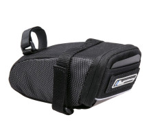 Сумка Longus MUD L под седло 0,9L с крылом, чёрная, Velcro