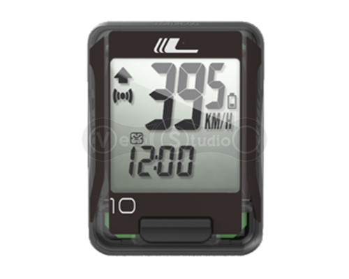 Велокомп'ютер Longus BS-10 провідний, 10 функцій, чорний