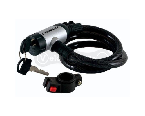 Замок Longus 12Х900мм + крепления, серебристый.