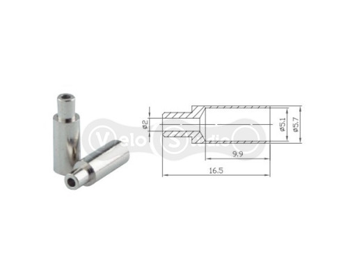 Адаптер-концевик Alligator тормозной рубашки для внутренней проводки