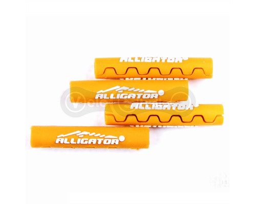 Защита рамы Alligator Sawtooth от трения тормозных рубашек оранжевая