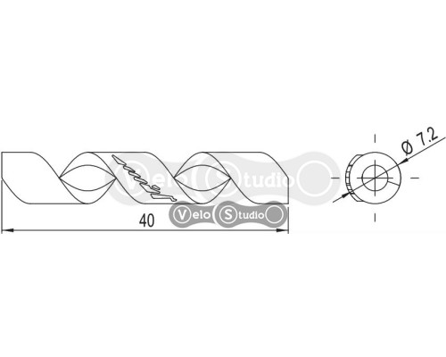 Захист рами Alligator Spiral від тертя рубашок білий