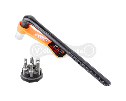 Динамометрический ключ SuperB от 3-10 Нм с сменными насадками