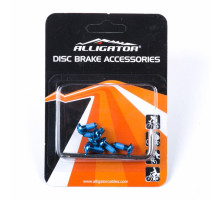 Комплект болтів Alligator для кріплення ротора Torx 6 шт. сині + ключ