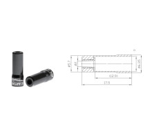 Концевик Alligator M5x17.5мм тормозной рубашки черный