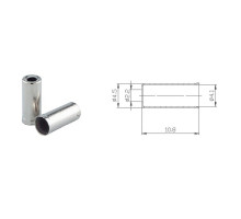 Концевик Alligator рубашки переключения латунный серебристый