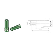 Концевик Alligator рубашки переключения зеленый