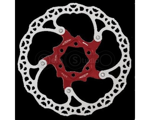 Ротор Alligator Moai 160 мм 6 болтов на пауке красный