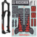 Стікери RockShox DECAL KIT TLD 35MM SILVER/ORANGE