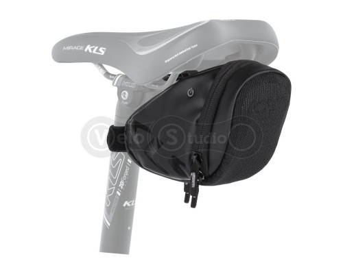 Сумка під сідло KLS Slopper M з червоним підсвічуванням