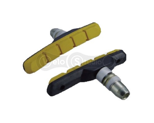 Тормозные колодки Alligator VB-610 72 мм для V-Brake черно-желтые