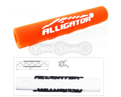 Защита рамы Alligator Sawtooth от трения рубашек переключения оранжевая
