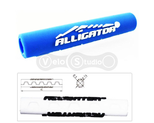 Захист рами Alligator Sawtooth від тертя гальмівних рубашок синій