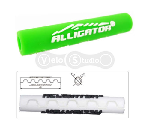 Защита рамы Alligator Sawtooth от трения рубашек переключения зеленая