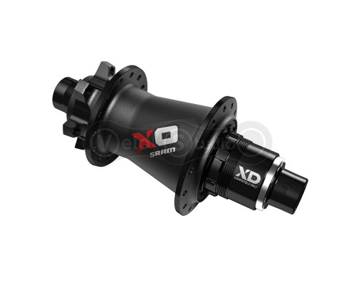 Задня втулка Sram X0 DISC QR/12 32H BLK/RD XD