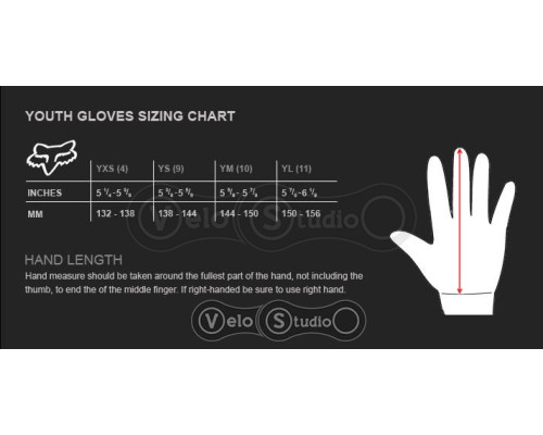 Детские перчатки FOX YTH Ranger Glove Red размер YS