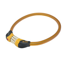 Замок KLS Crypt кодовий 800x5,6 мм помаранчевий