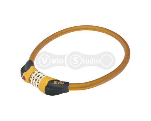 Замок KLS Crypt кодовый 800x5,6 мм оранжевый