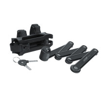 Замок KLS Tough 30 складной серый 3.5х750 мм