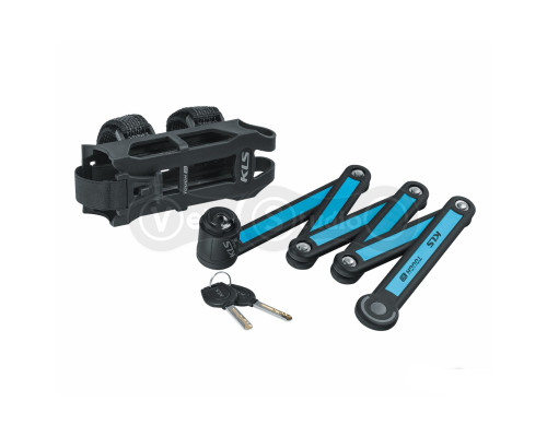 Замок KLS Tough 30 складной синий 3.5х750 мм