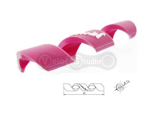 Защита рамы Alligator Spiral от трения рубашек розовая