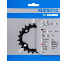 Звезда шатунов Shimano FC-M660 SLX 22 зуба