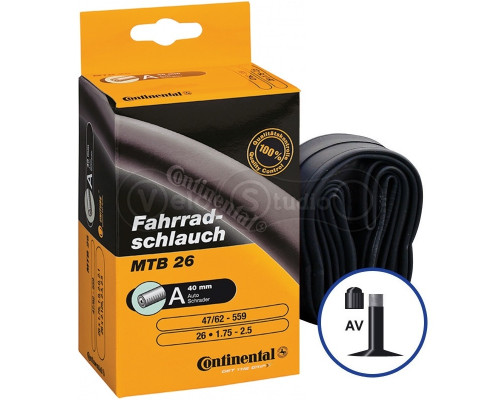 Камера Continental MTB 26x1.75-2.5 AV 40 мм