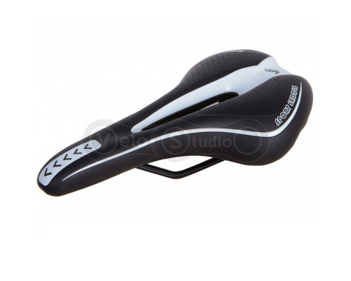 Седло Yafee YF-1018 чёрное с белым