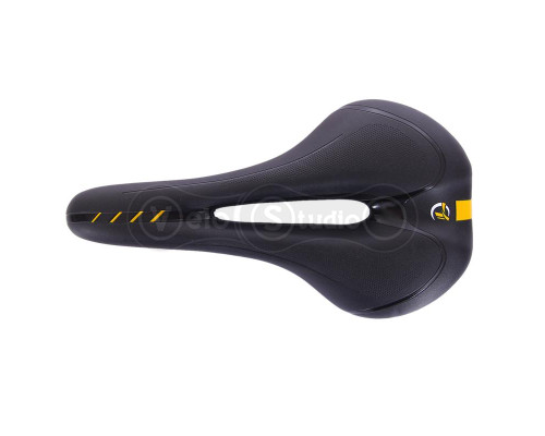 Седло Yafee YF-1060 чёрное с оранжевым