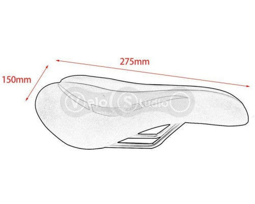 Сідло Yafee YF-1031 чорне 275x170 мм