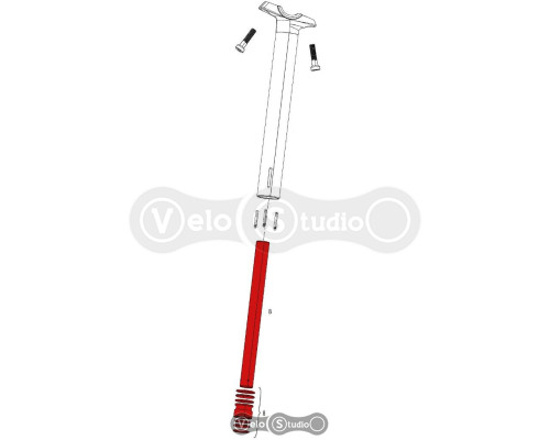 Сервісні запчастини Rock Shox IFP Tube для Reverb / Reverb Stealth 150 мм