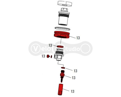Сервісний комплект Rock Shox LOWER HOSE BARB ASSY KIT REVERB STEALTH