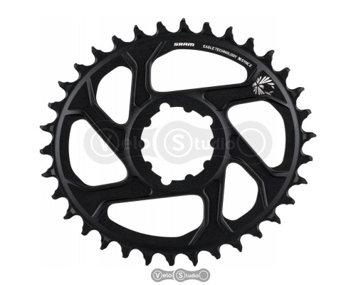 Звезда SRAM X-SYNC EAGLE OVAL 38T DM 3 OFF B BLK