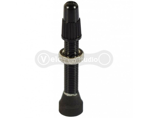 Бескамерный ниппель Novatec алюминиевый 35 мм чёрный