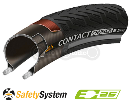 Вело покришка Continental Contact Cruiser 26 x 2.00 світловідбивна