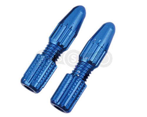 Многоразовый концевик Alligator тормозного троса синий 2 штуки
