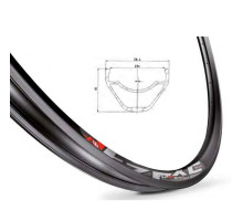 Обод Mach1 FZR XC 27,5 дюймов 32 спицы Tubeless Ready