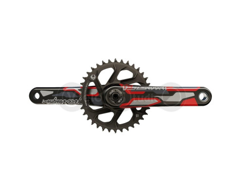 Шатуны Truvativ Descendant Troy Lee Designs DH DUB83 165 мм 36T Red