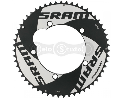 Зірка Sram POWERGLIDE CRING ROAD Red 10S 55T HB 130 AL4 BLK TT