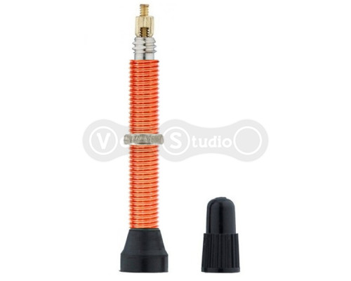 Бескамерный ниппель SILCA Presta 42 мм алюминиевый оранжевый