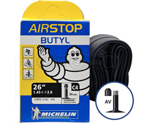 Камера Michelin Butil C4 26 1.45-2.6 Schrader 34 мм