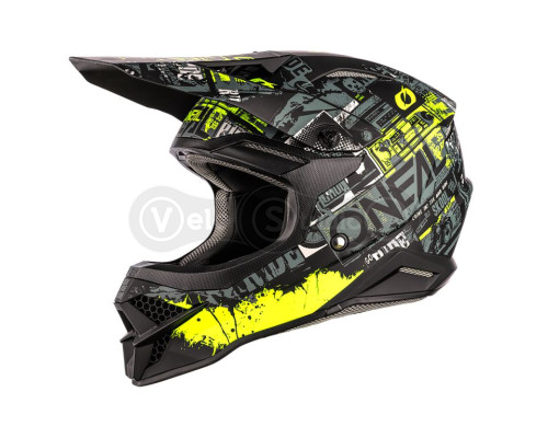 Шлем ONeal 3SRS Helmet Ride Black/Neon M (57/58 см)
