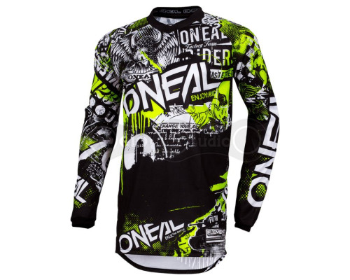 Вело джерси O`Neal Element Jersey Attack Black Neon размер M