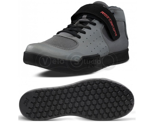 Вело взуття Ride Concepts Wildcat Men's Charcoal Red US 10.0