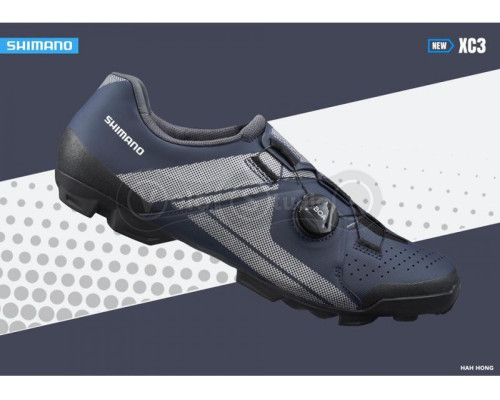Вело обувь Shimano XC300MN (контактные педали) синяя EU 43