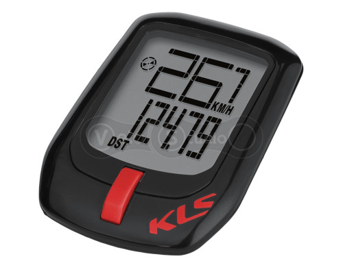 Велокомпьютер KLS Direct WL беспроводной 7 функций черный-красный