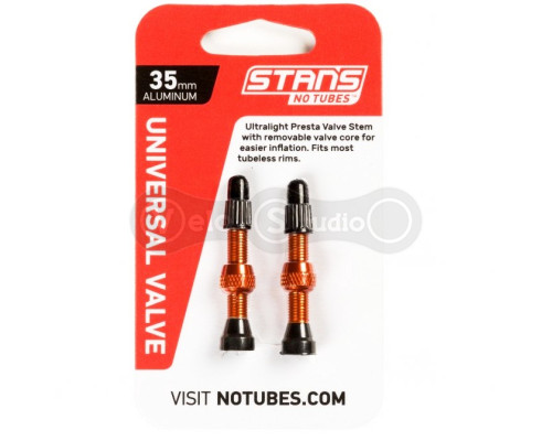 Безкамерний ніпель Stans Notubes Presta 35 мм Orange